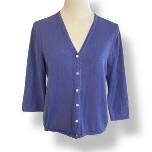 4/$20 Style & Co. Collection Petite Periwinkle Cardigan